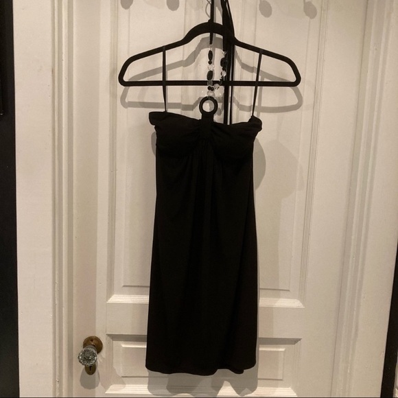 Beaded Halter Dress - Picture 1 of 3